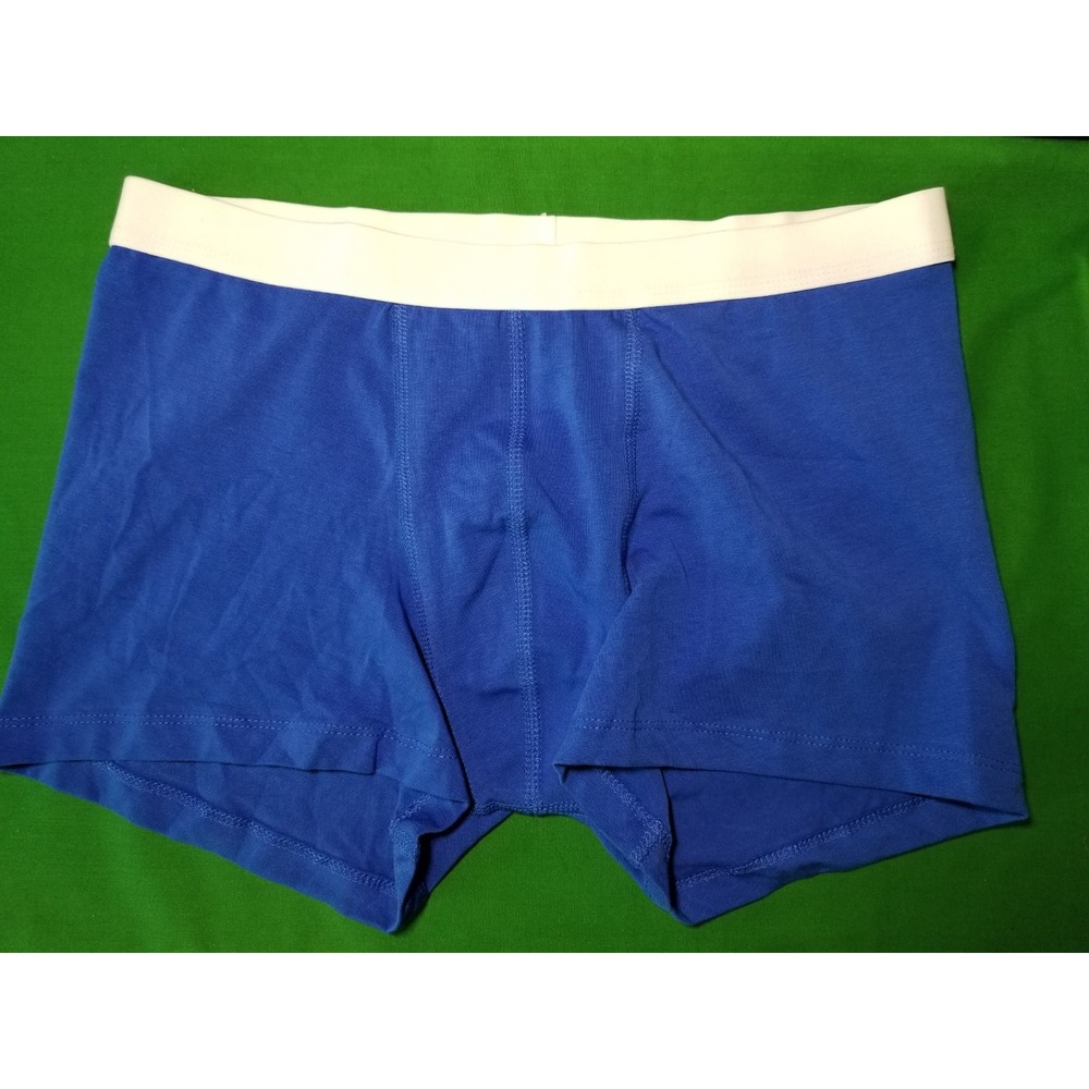ASOS Mens Large Blue Brief Shorts Underwear Cotton Blend NWOT